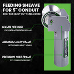 Feeding Sheave for Greenlee Pullers (5" Feeding Sheave)