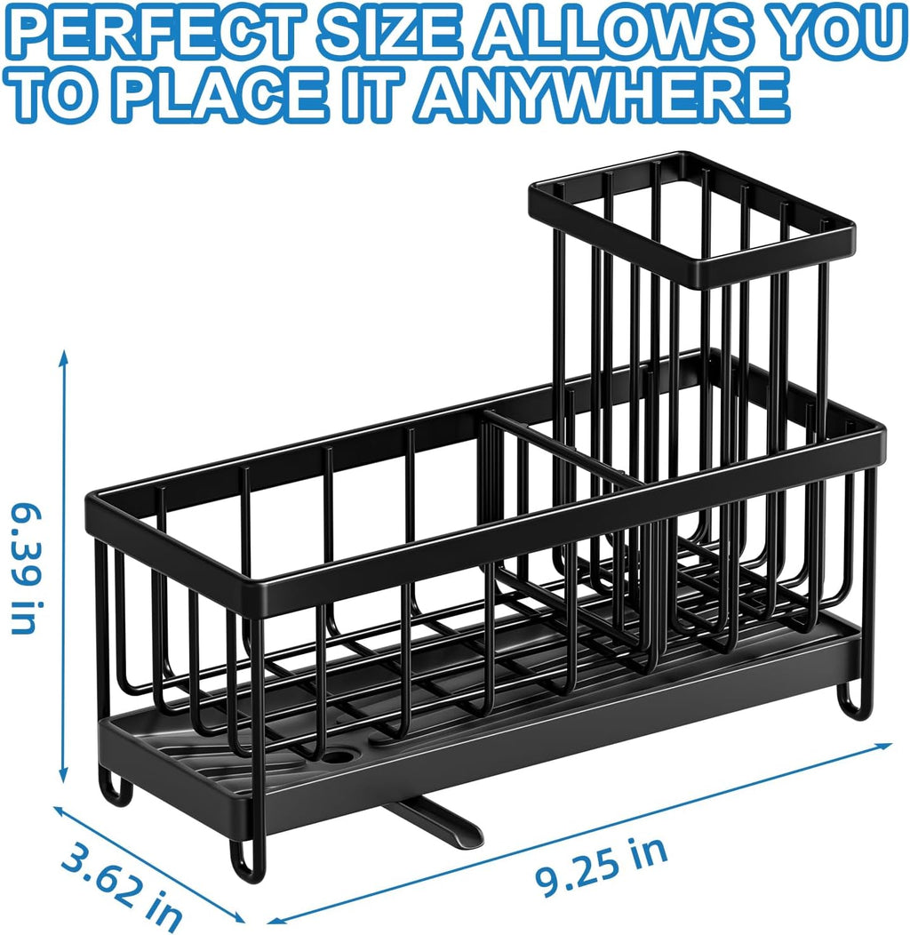 Sponge Holder for Kitchen Sink - Sink Organizer and Caddy for Home and Kitchen Storage Organization