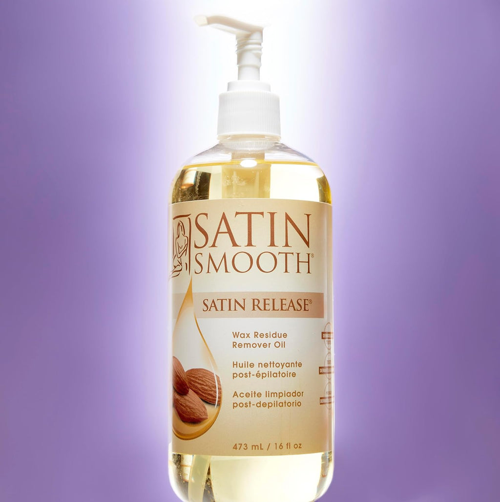 Release Wax Residue Remover Oil, Post Wax Treatment, 16 Oz | Quickly Removes Sticky Residue after Hair Removal, Ideal for Face and Body Waxing Aftercare Skin Cleanser