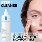 La Roche-Posay Toleriane Hydrating Gentle Face Cleanser, Hydrating Facial Cleanser with Niacinamide + Ceramides, Daily Face Wash for Dry Skin to Normal Skin, Sensitive Skin Tested, Fragrance Free