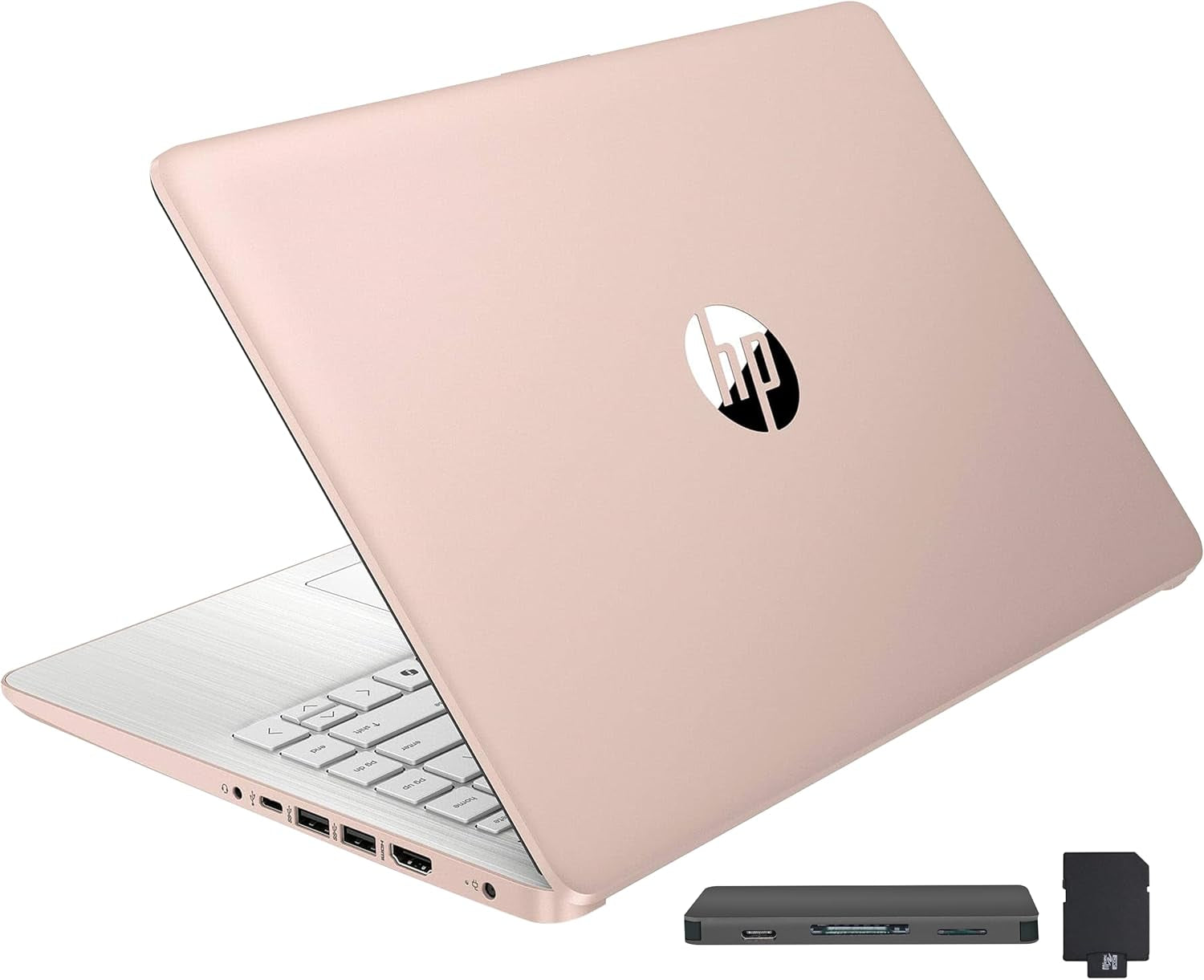 Stream 14" HD Brightview Laptop, Intel Celeron N150, 16GB RAM, 288GB Storage (128GB UFS + 160GB Docking Station Set), Intel UHD Graphics, 720P Webcam, Wi-Fi, 1 Year Office 365, Win 11 S, Gold