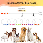 Lighted Dog Collar - Waterproof Puppy Collar Light Rechargeable, High Visibility Glowing Dog Lights for Night Walking (Orange)