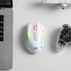 M612 Wireless RGB Optical Gaming Mouse 8000 DPI Remapping Keys | Cable-Free 0 Delay, Redefine Keybinding Macro, Vibing Backlight, Ergonomic Grip Body Comfort