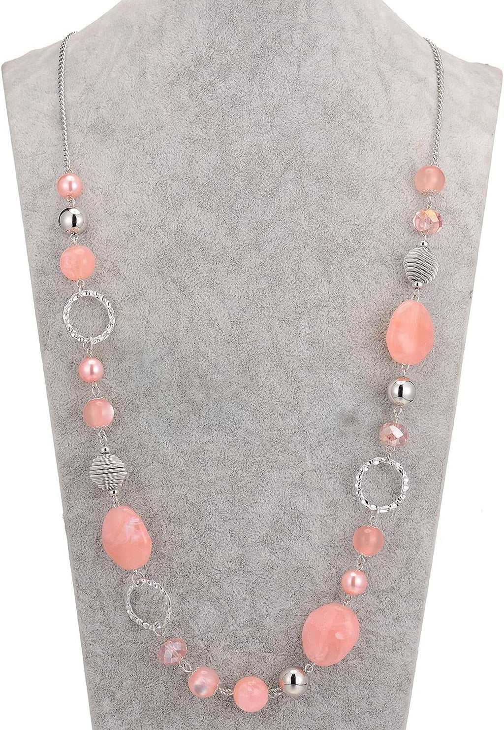 Long Beaded Necklaces for Women - Sweater Chain Fashion Jewelry Necklace Gifts for Women
