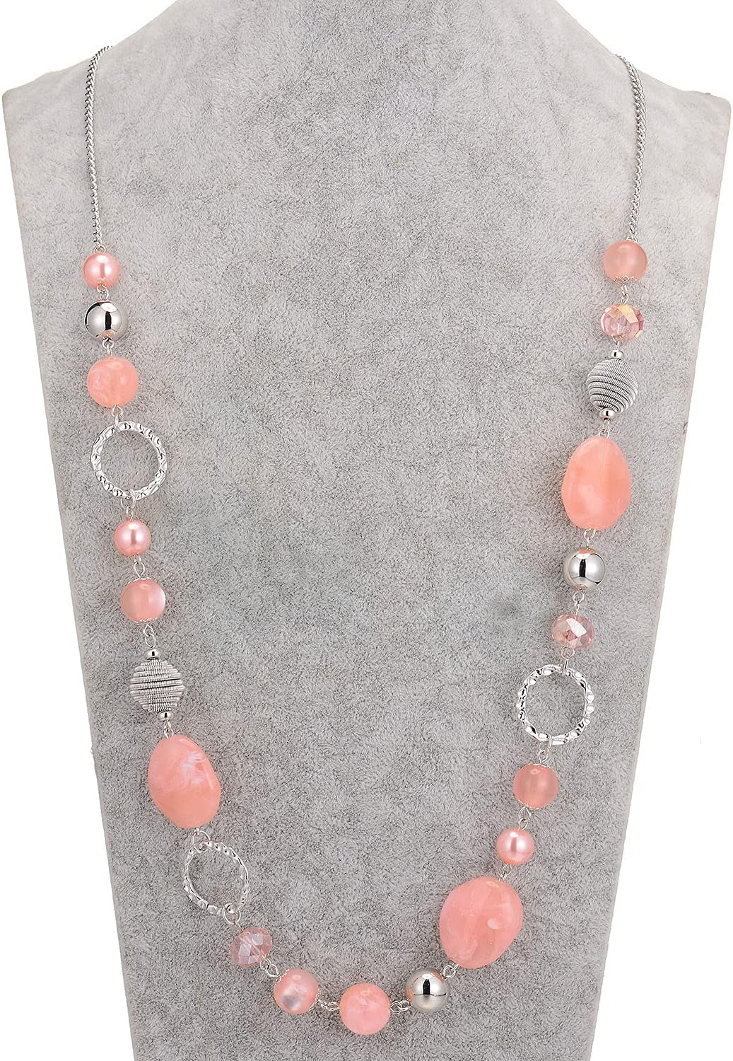 Long Beaded Necklaces for Women - Sweater Chain Fashion Jewelry Necklace Gifts for Women