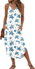 Women'S Swimsuit Beach Cover up Dress Spaghetti Strap V Neck Swimwear a Line 2026 Bathing Suit Coverups with Pockets