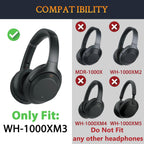 Earpads for Sony WH-1000XM3 - Black | for WH1000XM3(XM3) Headphones