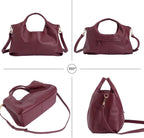 Crossbody Handbags Cow Leather Satchel Handbags for Women Top-Handle Shoulder Tote Purses