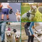 Dog Poop Bag Holder for Leash, Waste Bag Dispenser Pet Pouch, Charcoal
