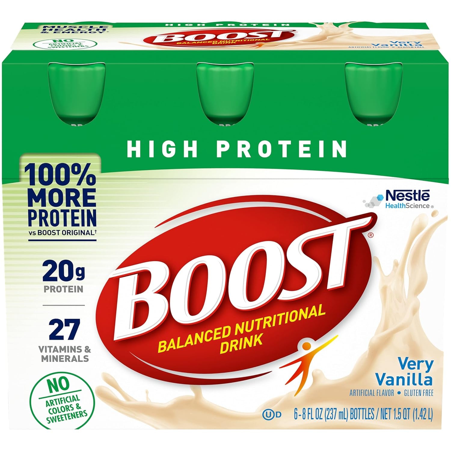 High Protein Nutritional Drink (Vanilla, 6 Count (Pack of 1))