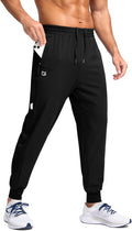 Men'S Joggers with Zipper Pockets Lightweight Athletic Workout Pants Quick Dry Sweatpants for Men Running Hiking