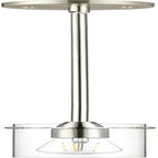 Brushed Nickel Pendant Lights Kitchen Island - Small Clear Glass Pendant Light Fixture