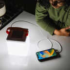 Max 2-In-1 Inflatable Solar LED Camping Lantern & Phone Charger | 200 Lumens, Twist-To-Inflate Design, Waterproof, Camping, Hiking & Travel, Emergency Light for Power Outages, Hurricane