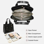 Women Crossbody Handbags Genuine Leather Satchel Handbags for Women Top-Handle Shoulder Tote Purses