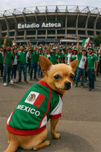 Dog Mexico Jersey - Breathable Mesh Puppy Football Jersey - Lightweight Stretch Sporty Dog Mexican Outfit - Summer Shirts for Large Dogs - Soccer Jersey for Dogs - Sportswear Pet Clothes
