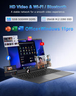 Laptop Computer, 15.6" FHD IPS Display, N95 Processor (Beat N5095), 12GB High-Speed DDR5 RAM 256GB SSD, Wifi 6 BT 5.3, Fingerprint , Backlit Keyboard, Lightweight Notebook for Business Student Office