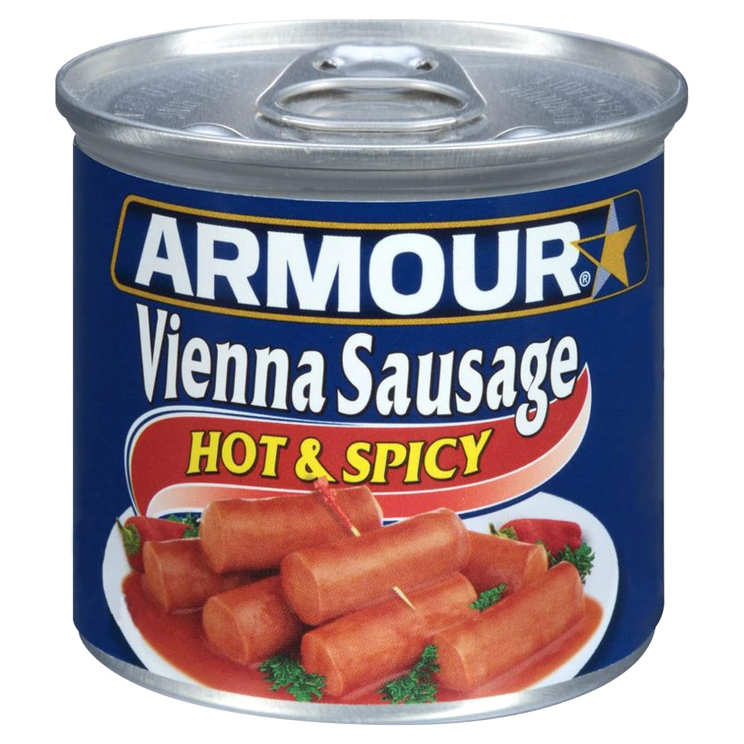 Star Vienna Sausage, Hot & Spicy Flavored, Canned Sausage, 4.6 Ounce (Pack of 24)