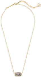 Kendra Scott Elisa Pendant Necklace for Women, Fashion Jewelry, 14K Gold-Plated