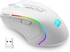 M612 Wireless RGB Optical Gaming Mouse 8000 DPI Remapping Keys | Cable-Free 0 Delay, Redefine Keybinding Macro, Vibing Backlight, Ergonomic Grip Body Comfort