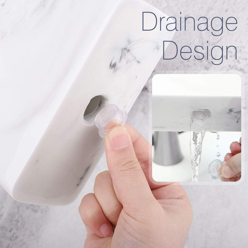 Toothbrush Holder, Resin, 3 Slots, Ink White | Electric Toothbrush Holder, Toothbrush and Toothpaste Holder, Bathroom Countertop Storage, Bathroom Accessories