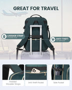 40L Travel Backpack Flight Approved Carry on Backpack,3 Packing Cubes,Waterproof Personal Item Travel Bag,Tsa Carry on Luggage Suitcase Travel Essentials,Gifts for Women & Men,Fits 17" Laptop