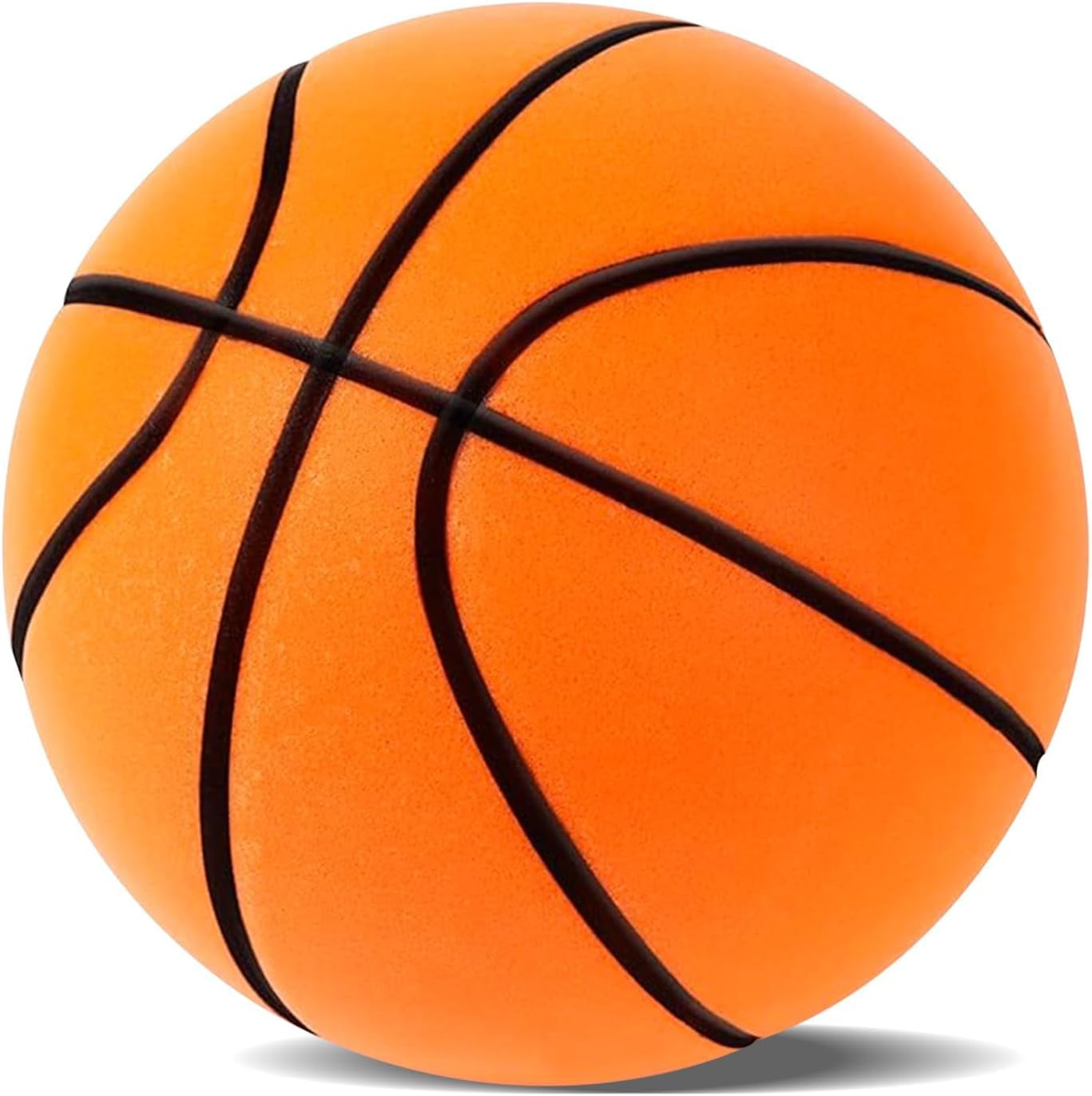 Silent Basketball, 2025 Upgrade Dribble Dream Silent Basketball the Handleshh Silent Basketball Dribbling Indoor, Foam Basketball Indoor Training Ball for Various Indoor Activities(Size:No.7 Orange)