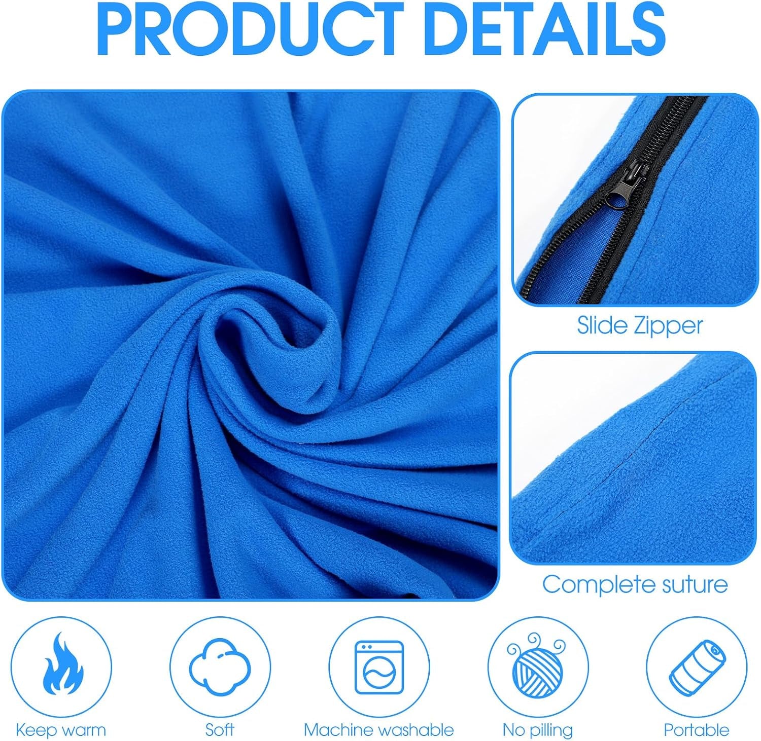 6 Pack Sleeping Bags with Fleece Liners for Adults Bulk, Lightweight Waterproof Camping Sleeping Bags Set for Summer Camp, Church Trip, Emergency Relief, Outdoor Hiking Backpacking