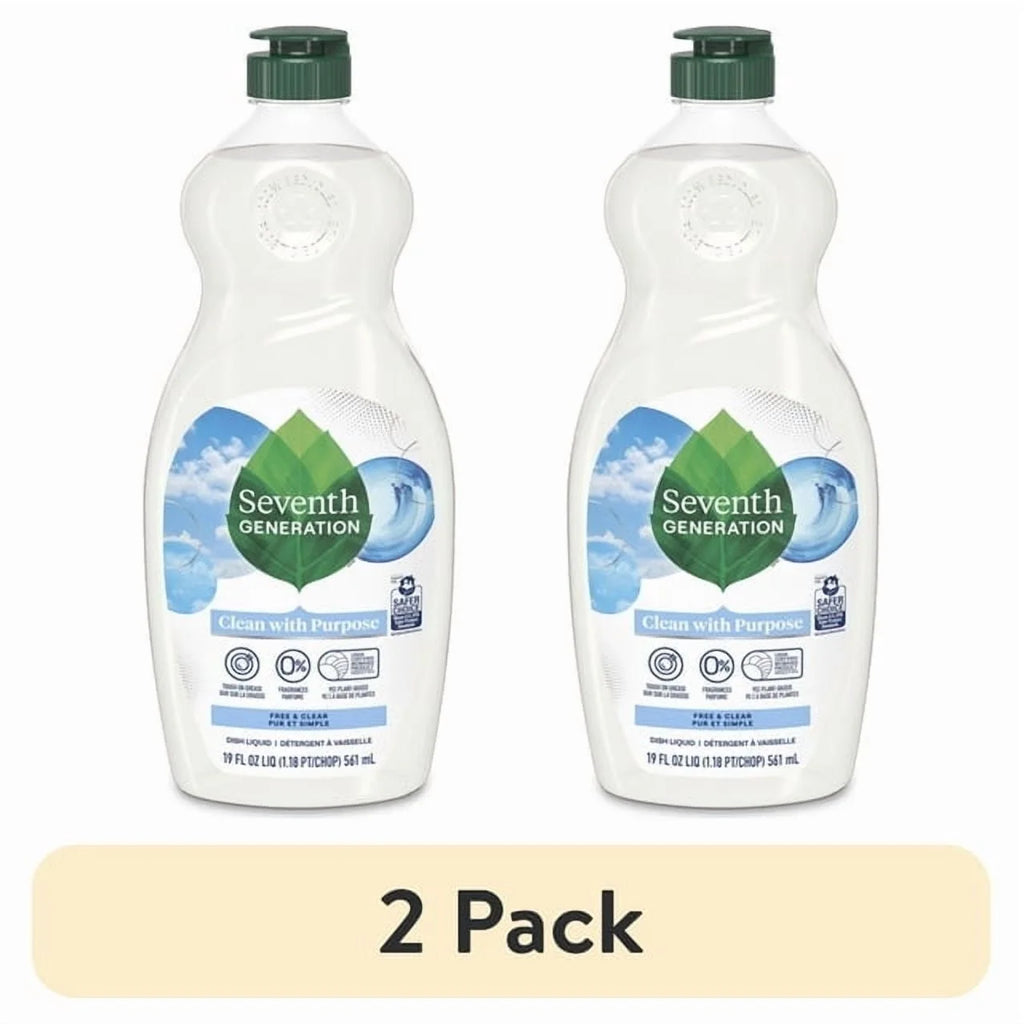 Dish Soap Liquid, Free & Clear, 19 Fl Oz