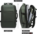 Carry-On Backpack, 45L Expandable Travel Backpacks,Weekend Backpack Briefcase,Waterproof Laptop Backpack Fits for 17.3” Laptop