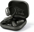 Open Ear Headphones, Wireless Headphones with Smart Digital Display & Mic, Open Ear Earbuds 35H Playtime, Sweat Resistant & Waterproof, Secure Comfortable Fit - Running, Sport, Driving, Daily (Black)
