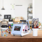 110 V Mini Max 40 OZ Tumbler Heat Press Machine Light Blue V4.0 | Mug Heat Press Touch Screen for 40 OZ Sublimation Tumbler with Handle Sublimation Printing