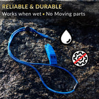 Blue Whistle (2-Pack) 120Db Loud Safety & Emergency Whistle with Lanyard and Breakaway Clasp for Hiking, Kayak, Boat, Personal Safety, Travel, Emergency Kits