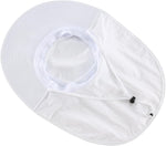 Outdoor UPF50+ Sun Hat Wide Brim Mesh Fishing Hat with Neck Flap