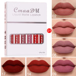 6 Boxes Of Matte Non-stick Cup Waterproof Lipstick Long Lasting Lip Gloss - Lincoln Values