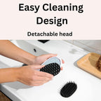 Electric Scalp Massager Brush, Vibrating, Detachable Heads