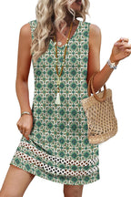 Summer Dresses for Women 2026 V Neck Sleeveless Lace Boho Dress Elegant Classy Spring Beach Vacation Outfits