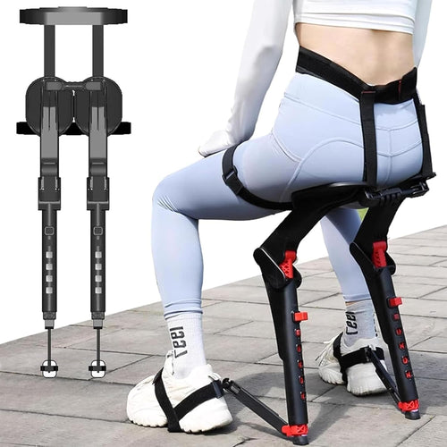Adjustable Chairless Wearable Invisible Chair, Wearable Chair Invisible Seat,Invisible Chair Wearable Exoskeleton Human Ergonomics Stool ﻿