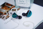 KZ AS10 5BA Hifi Stereo In-Ear Monitor Hifi Wired Earbuds Earphones | with 0.75Mm 2 Pin Cable, Five Balanced Armature Drivers, Noise Cancelling, W/ Mic, Cyan