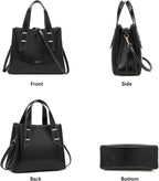 Women Crossbody Handbags Genuine Leather Satchel Handbags for Women Top-Handle Shoulder Tote Purses