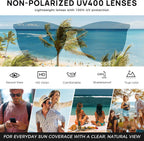 Premium Vintage round Sunglasses for Women Men Classic Retro Style | All-Day Comfort TR90 Frame, Medium Fit, UV400 Protection, Shatter-Resistant Lens, Trendy, Daily Wear, Driving & Travel, Gifts