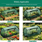 2PCS Raised Garden Bed Cover, Pop up Plant Protector Crop Cage | 45"X22"X16" Protects Vegetables and Plants from Animals & Pests, Pop-Up Design for Easy Garden Protection