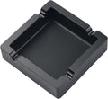 Cigar Ashtray Big Ashtrays for Cigarettes Outdoors Patio Large Black 4 Dual-Use Rest Unbreakable Silicone Cigar Cigarette Ashtray for Outside/Indoor/Home Decor