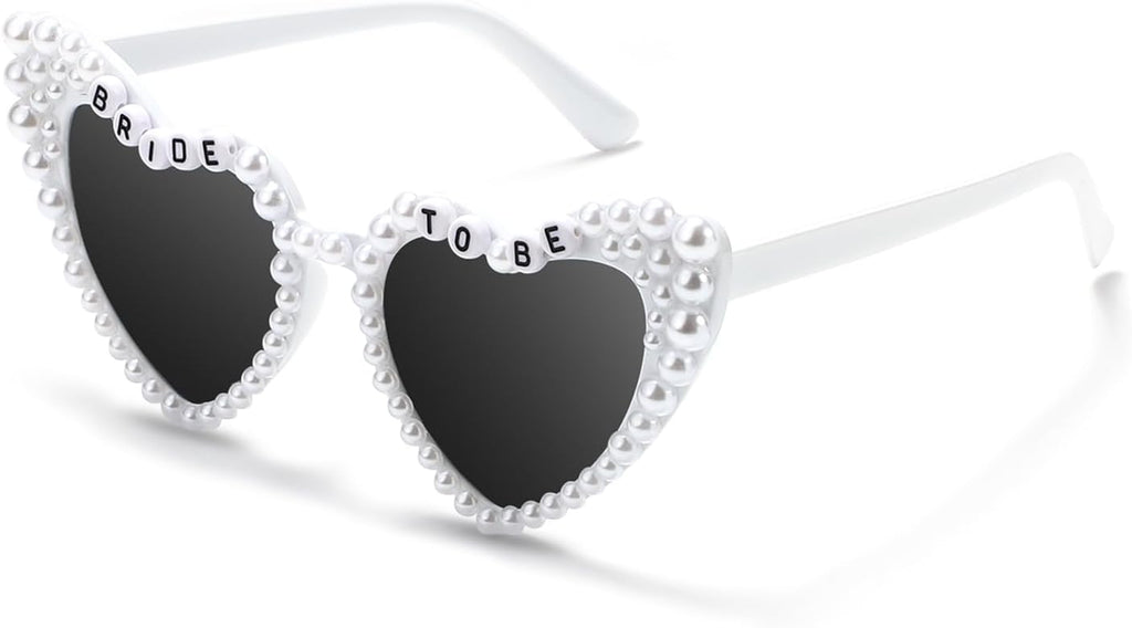 Heart Sunglasses, Bride to Be Gifts Bachelorette Party Bride Sunglasses, Cute Glasses for Women Bachelorette Party