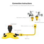 Garden Watering Sprinkler,Lawn Sprinkler,360 Degree Rotating Lawn Sprinkler Large Area Coverage - Adjustable, Weighted Gardening Watering System