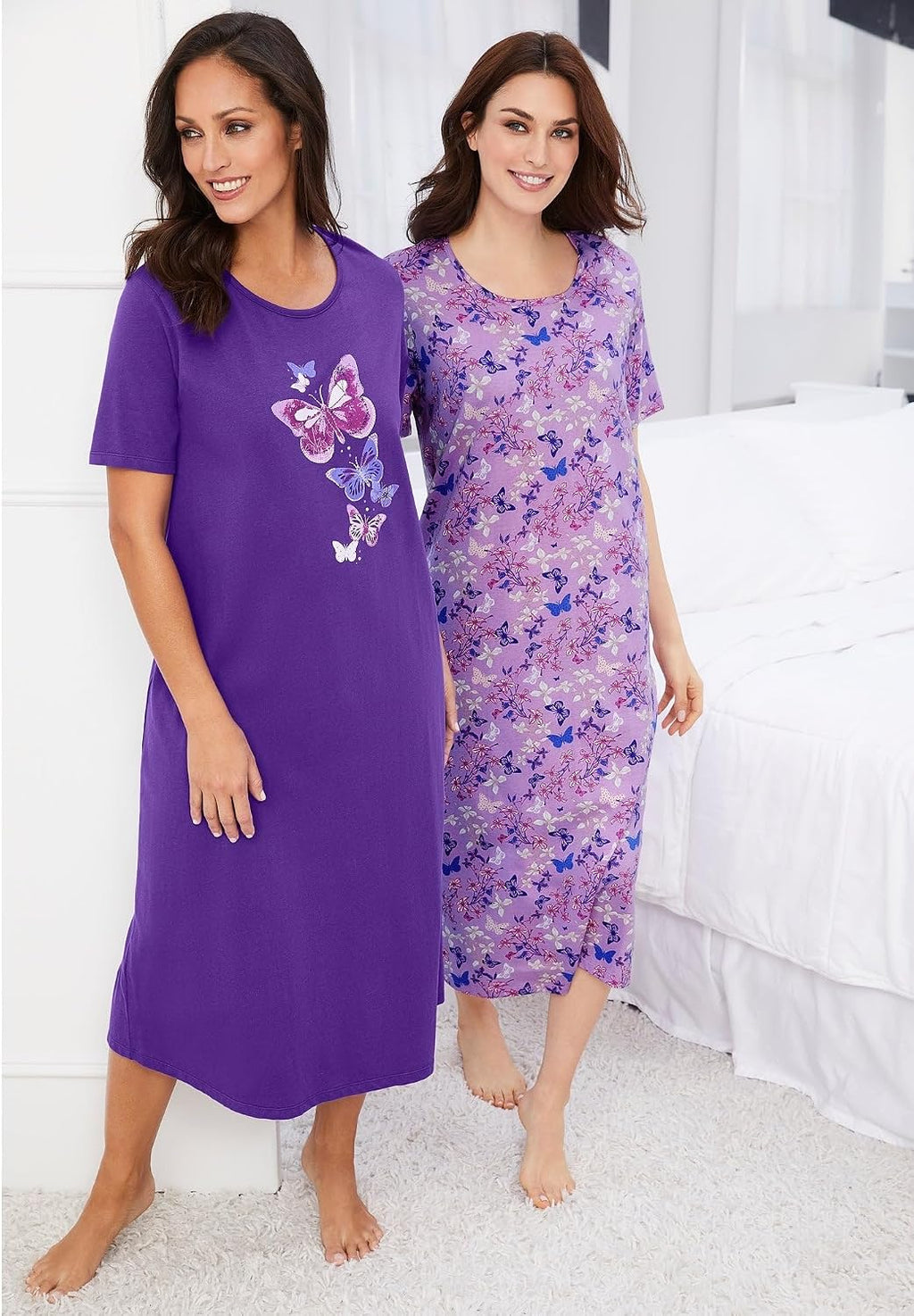 plus Size 2-Pack Long Sleepshirts