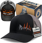 LARIX Trucker Hat Men - Snapback Cap with Breatheable Mesh Back, Hats for Men, Mens Hat, Mens Trucker Hats