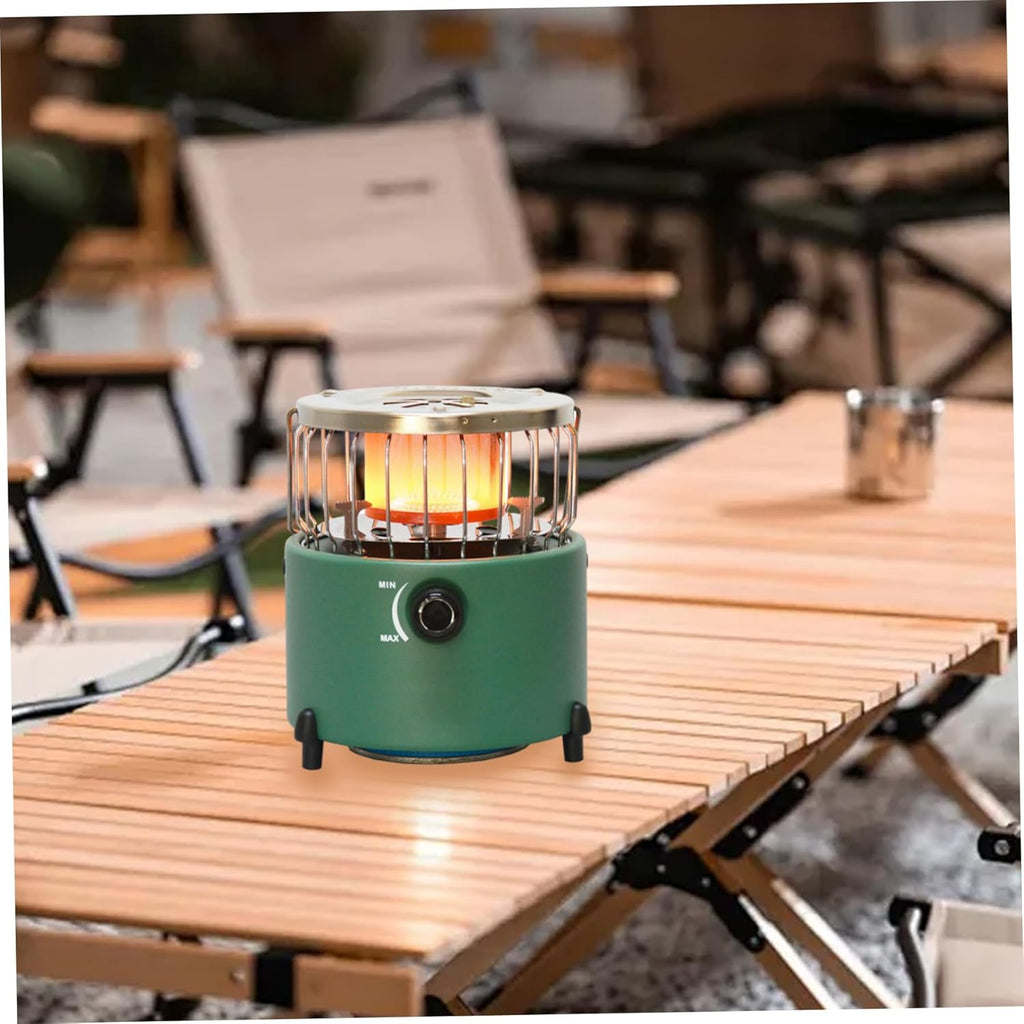 Camping Heater, 2-In-1 Portable Propane Heater & Stove, Propane with Handle, Adjsutable Vents and Removable Flames for Camping Fishing Hiking Hunting, Tent For
