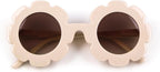 Sunglasses for Kids round Flower Cute Glasses UV 400 Protection Children Girl Boy Gifts