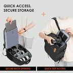 Camera Backpack for Photographers Compact 15L, TB04 Black | 15 Inch Laptop Compartment, Side Access Quick Draw, Anti-Theft Hidden Pocket, Tripod Holder, Rain Cover, Travel-Friendly