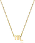 18K Gold Plated Astrology Necklace for Women Jewelry,12 Zodiac Pendant Horoscope Constellations Necklace